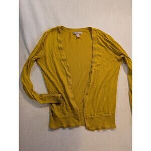 Banana Republic outlet mustard‎ cardigan size XS